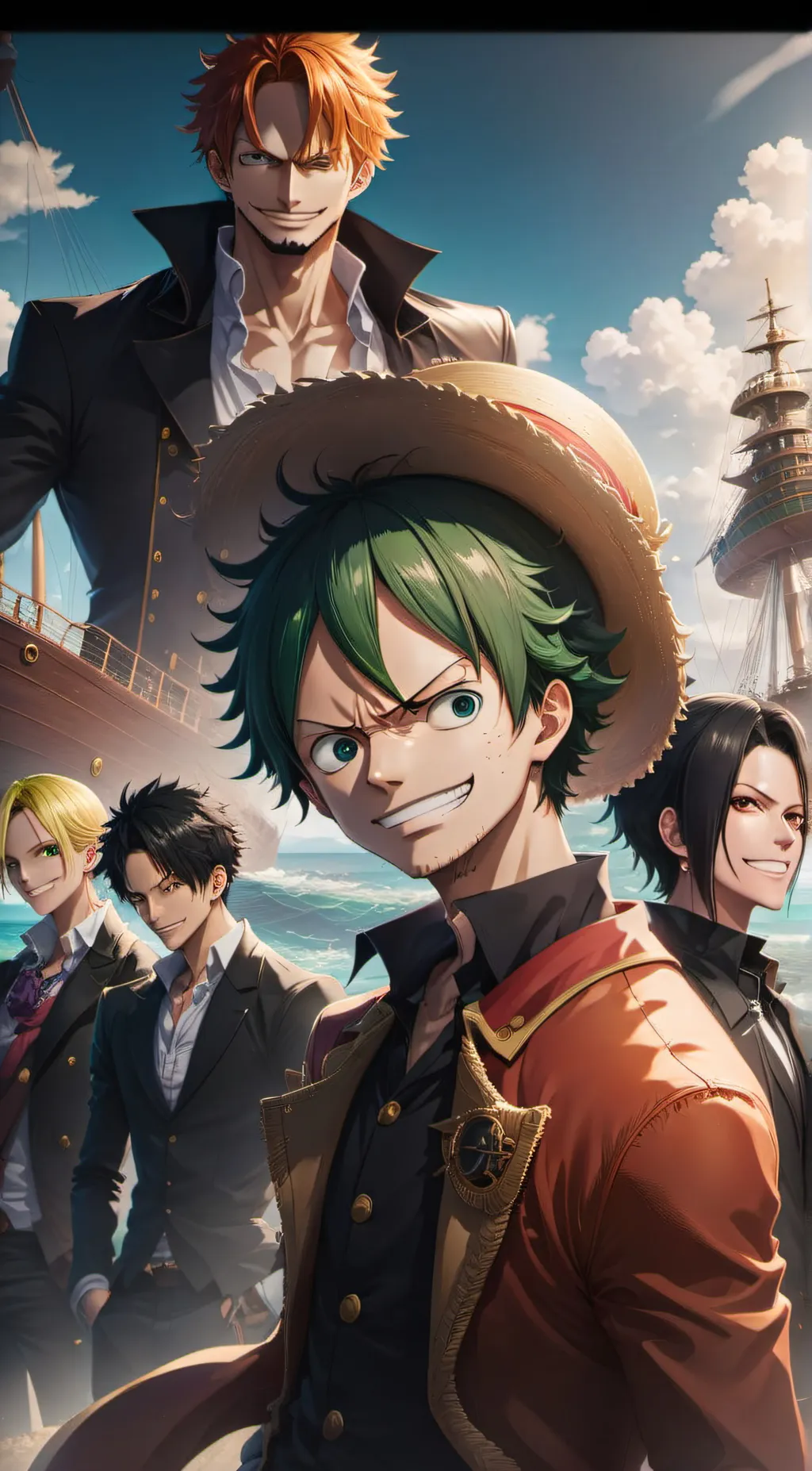 ai character: One Piece! background
