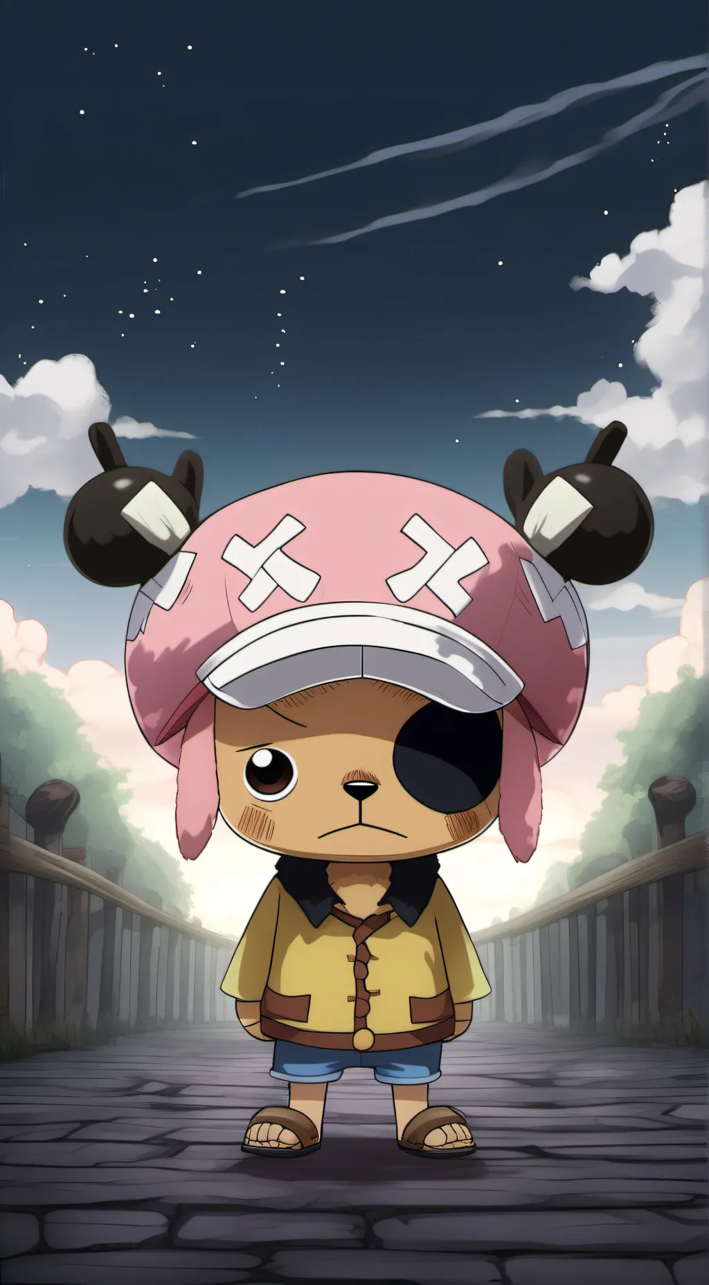 ai character: Tony Tony chopper background