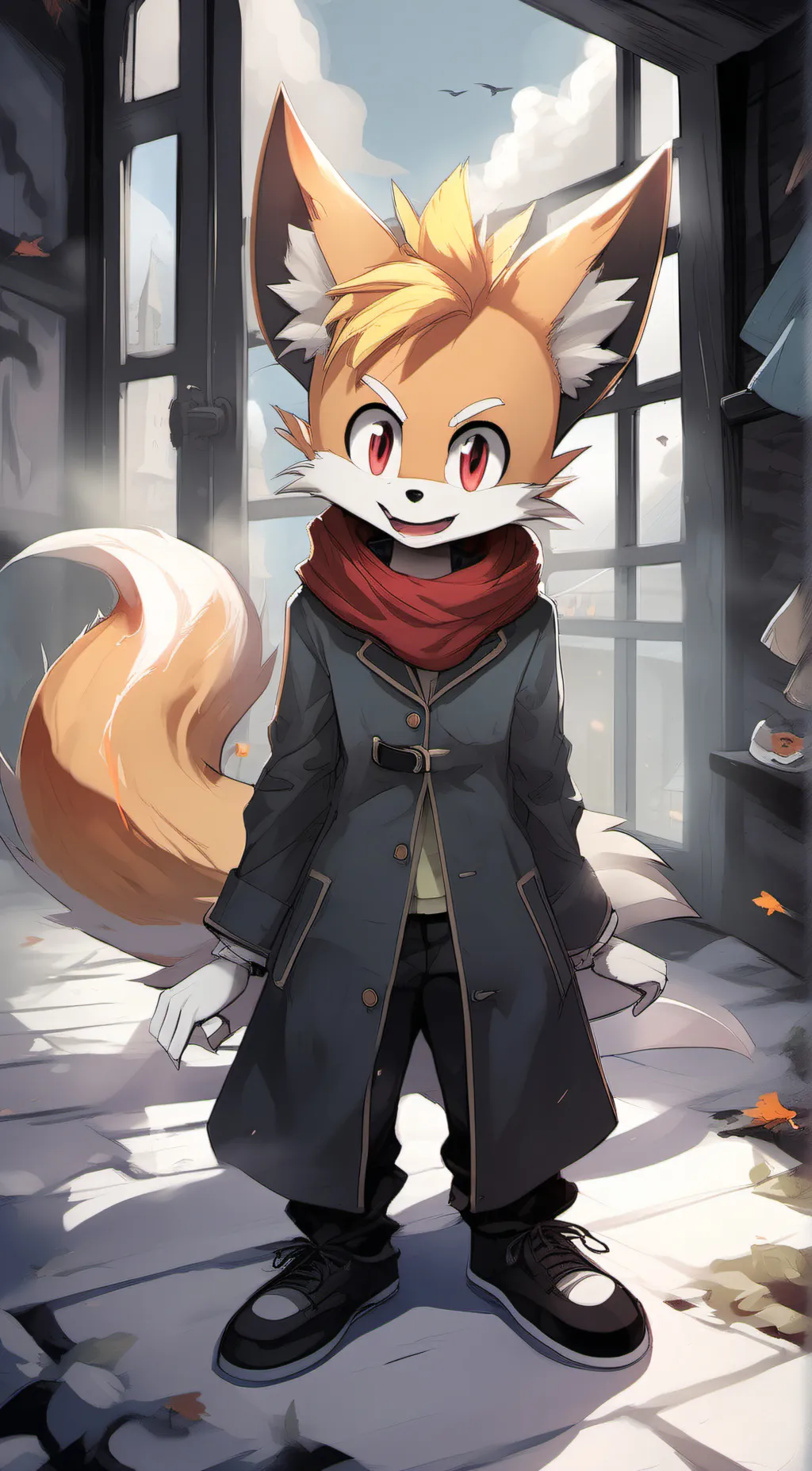 ai character: Crazy tails  background