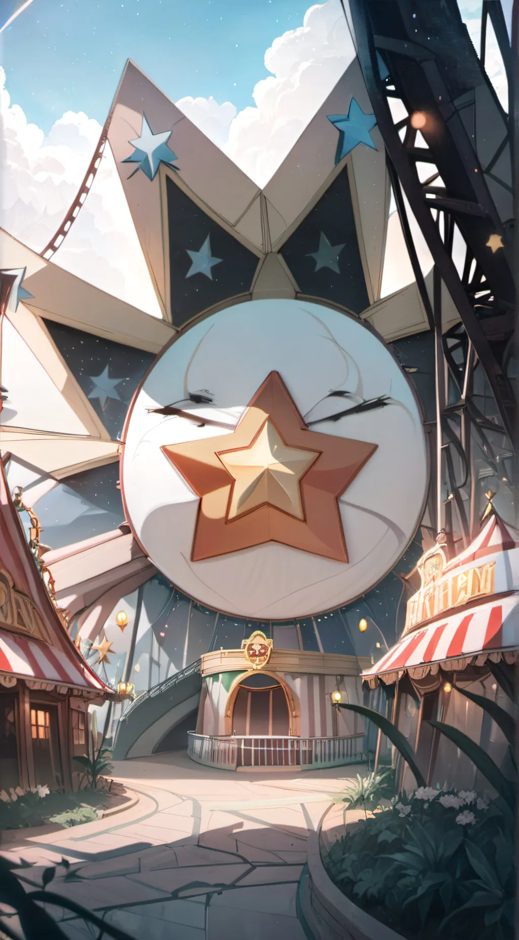 ai character: Starr park background