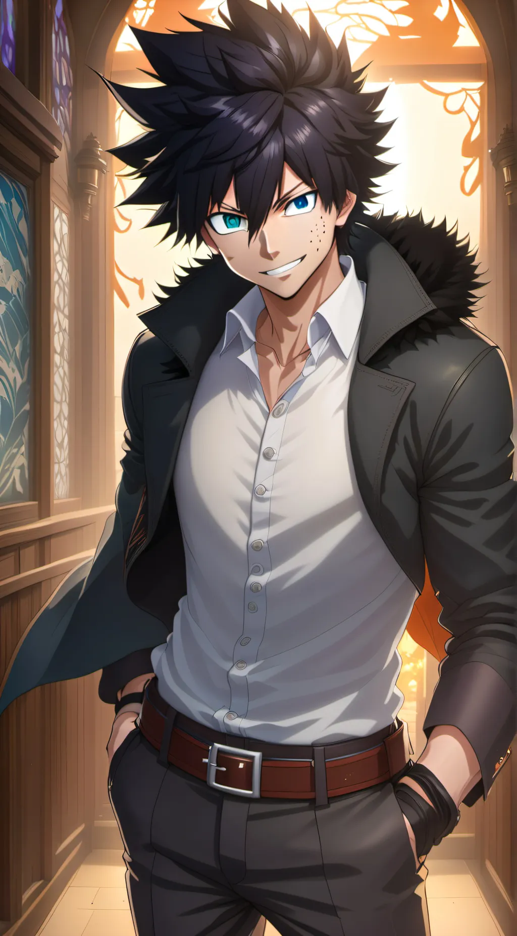 ai character: Dabi husband  background