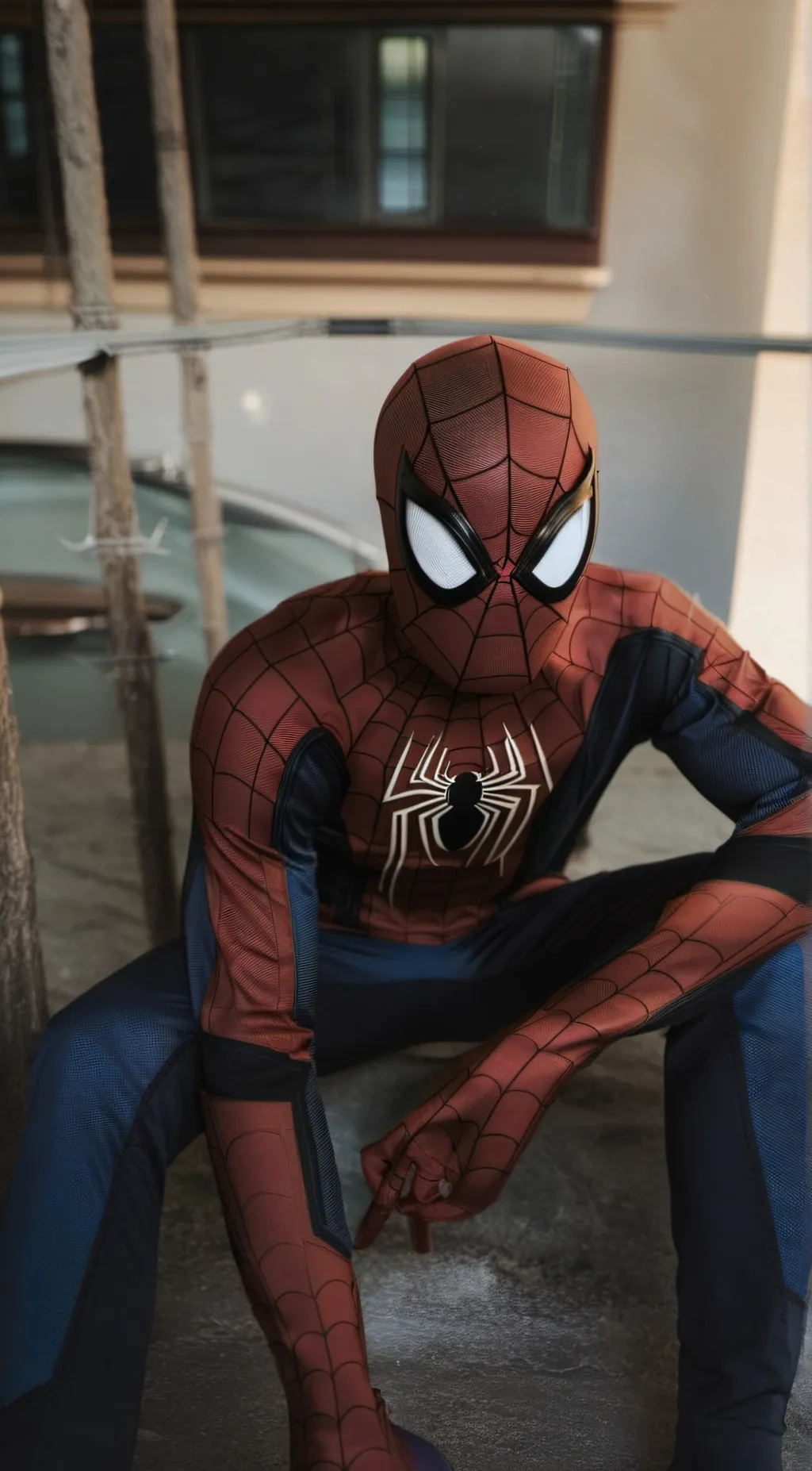 ai character: Spider-Man🕷️🕸️ background