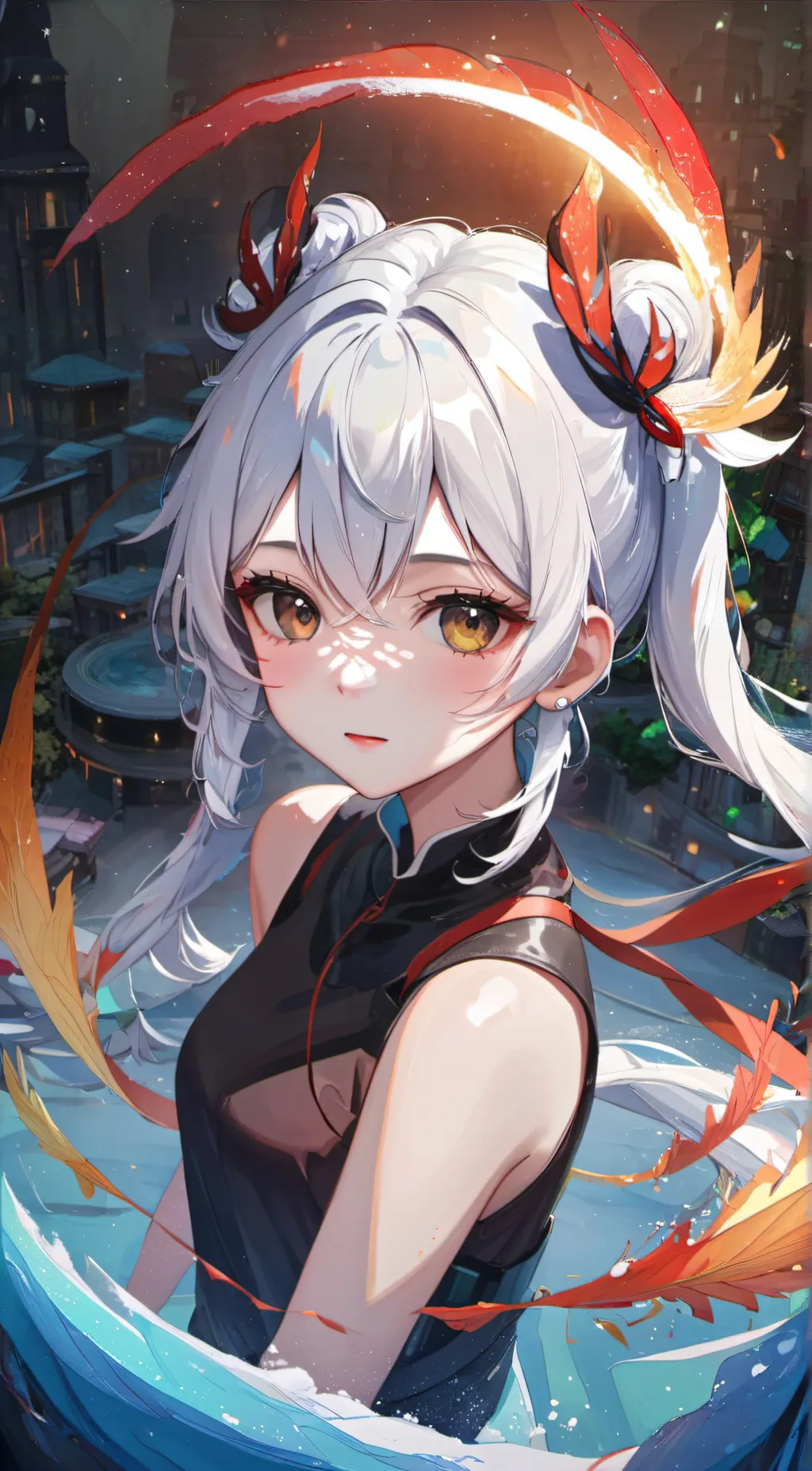 ai character: summer  background