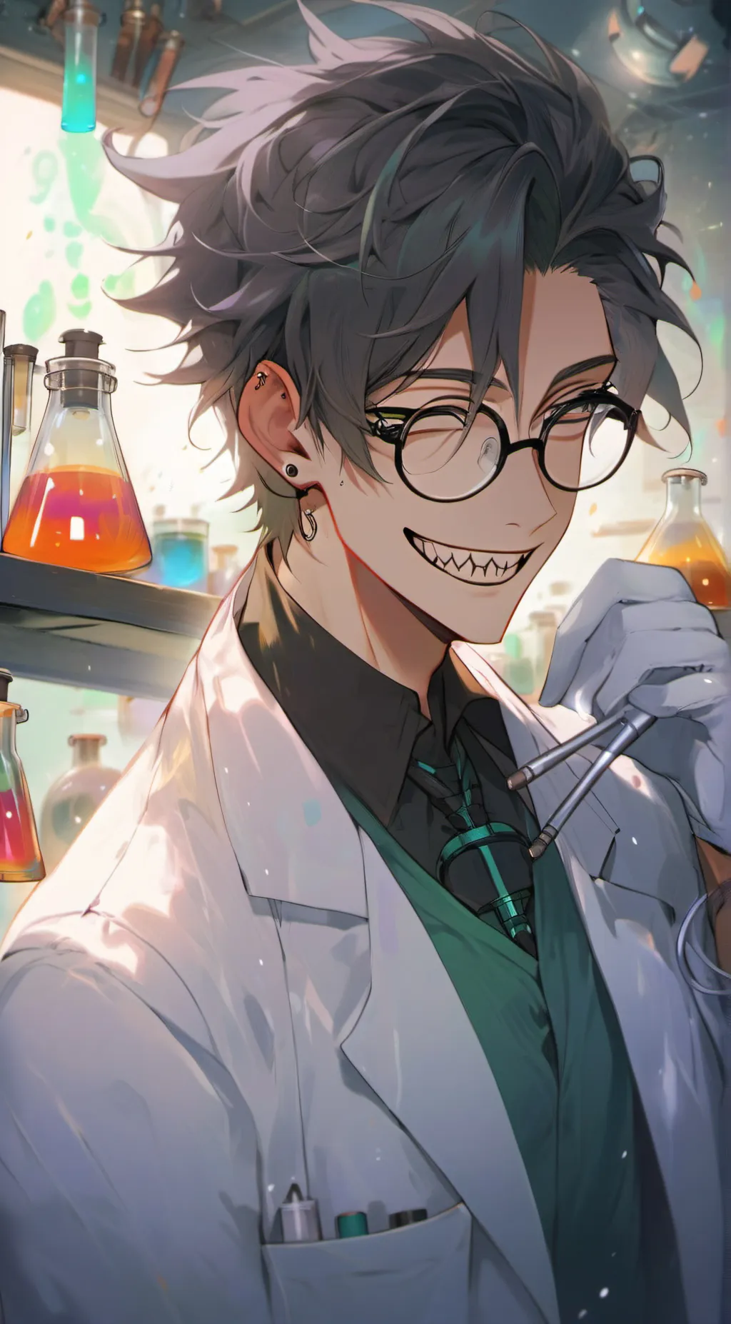 ai character: scientist zale background