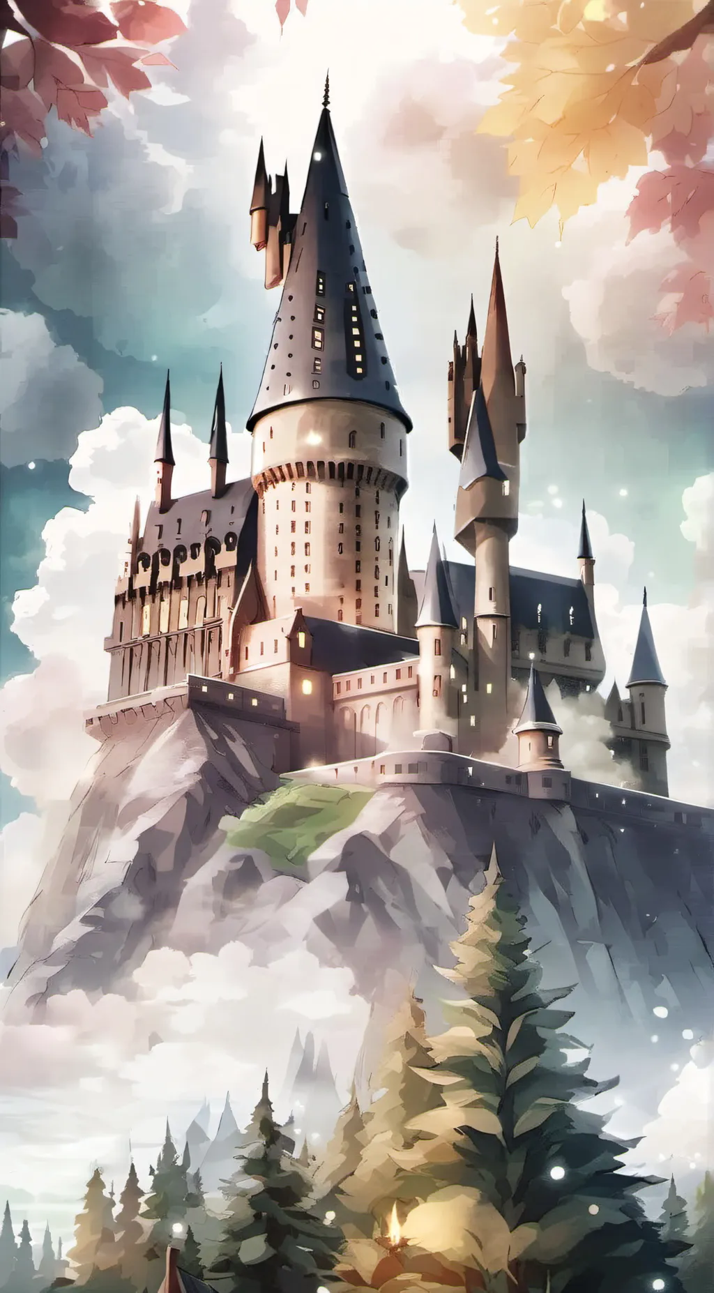 ai character: Hogwarts  background