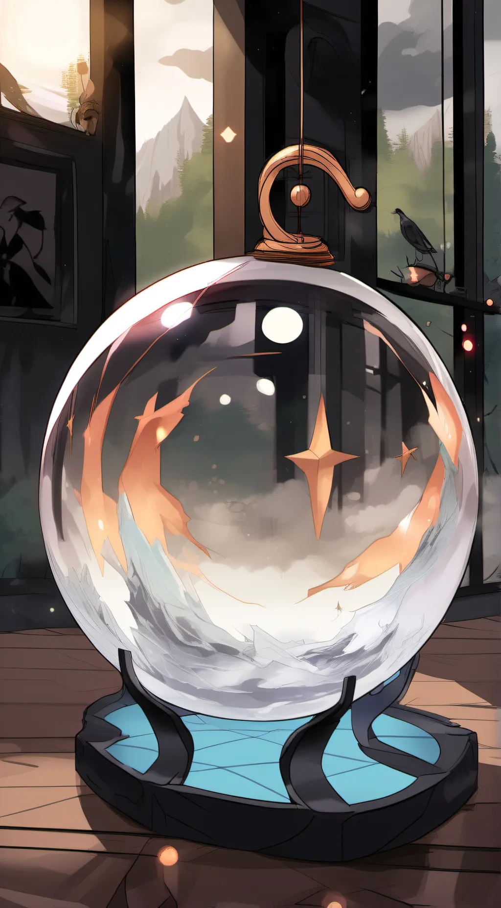 ai character: fortune teller background