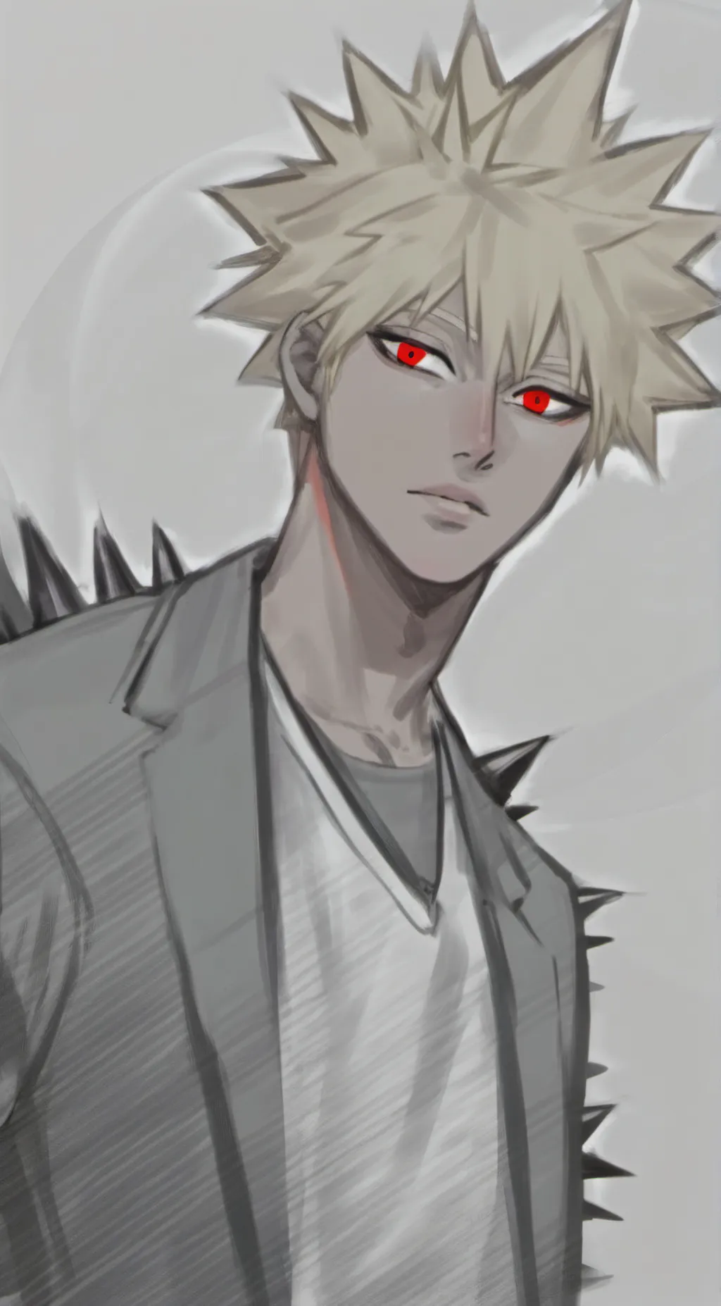 ai character: Bakugo Katsuki background