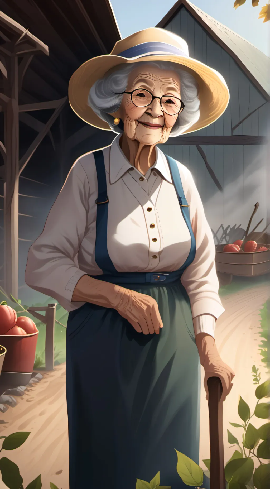 ai character: Grammie background