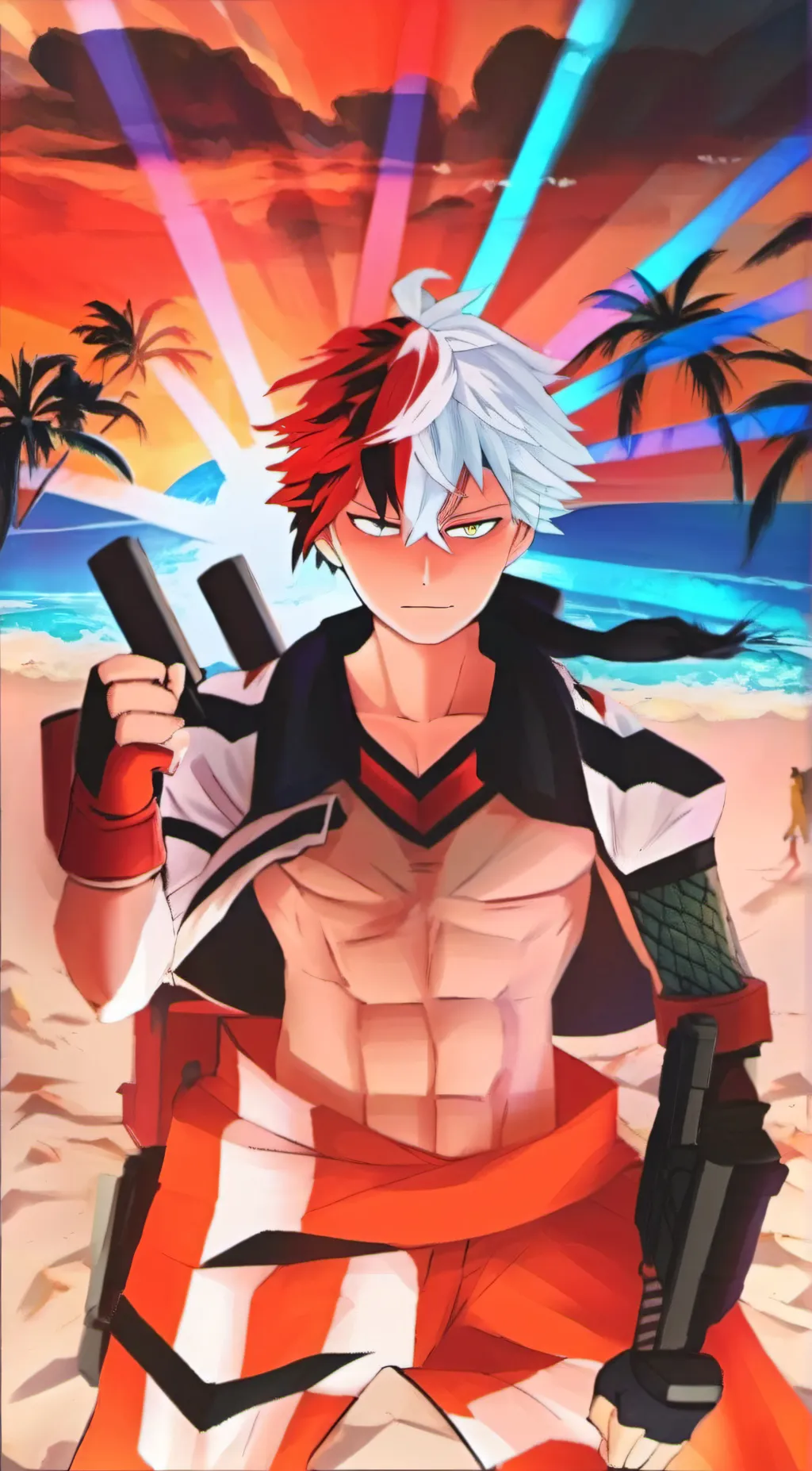 ai character: Cute todoroki background