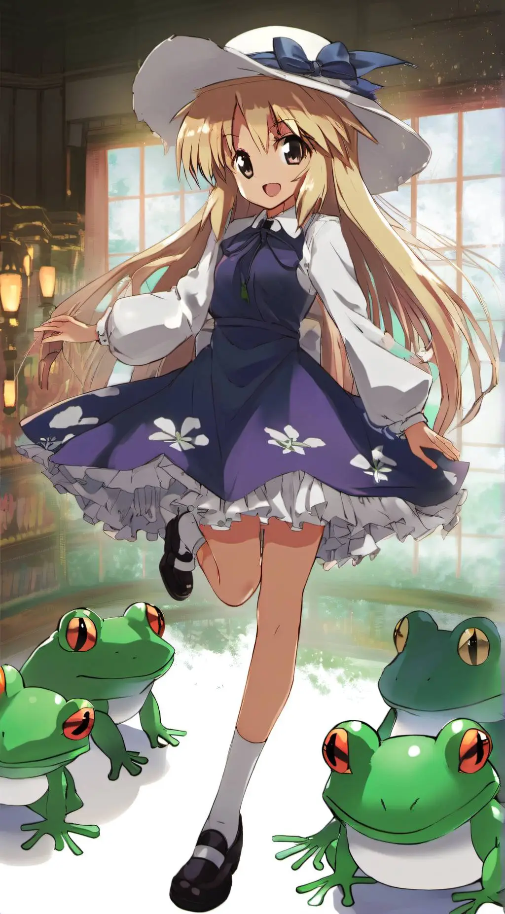 ai character: Suwako Moriya background