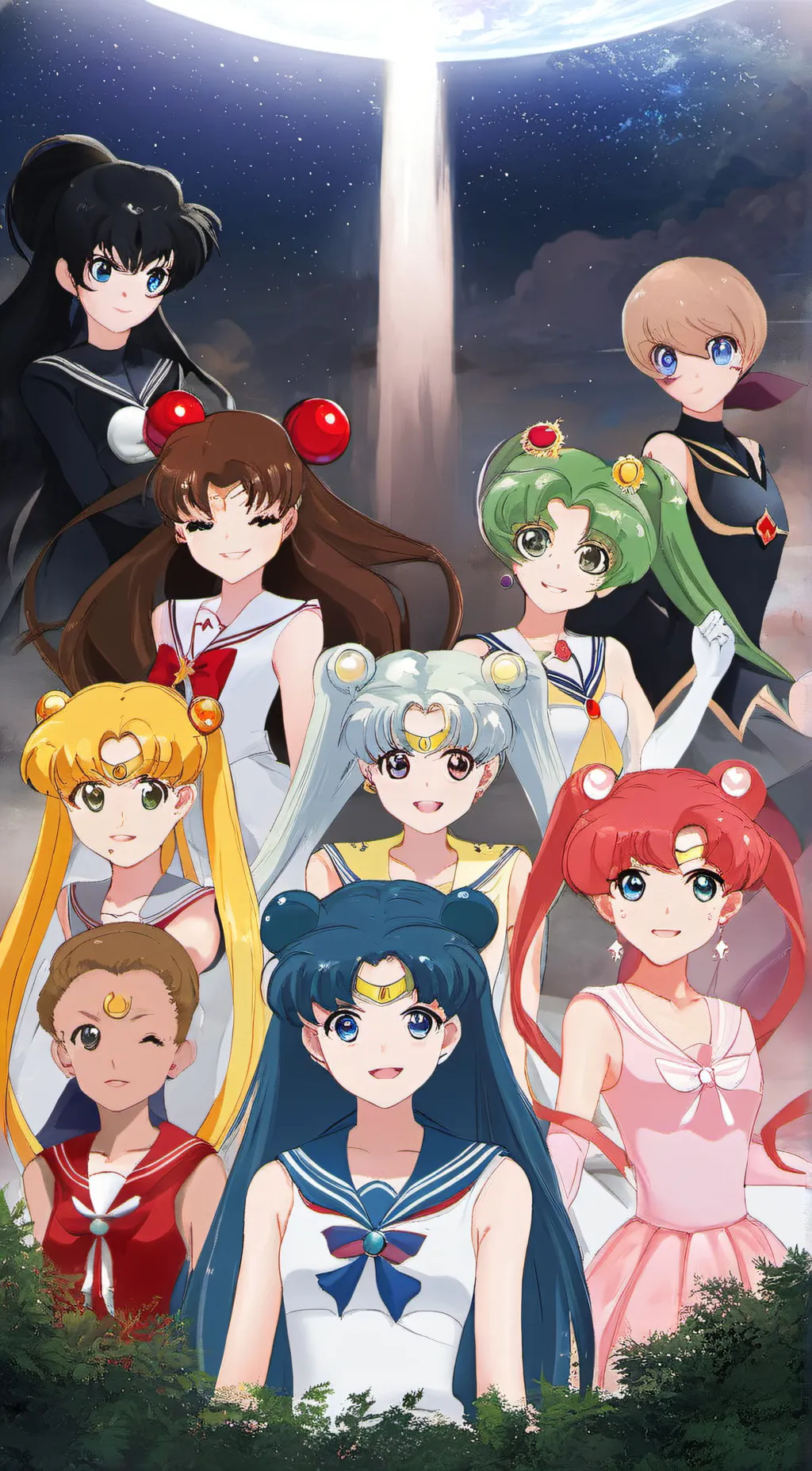 ai character: Sailor Senshi! background