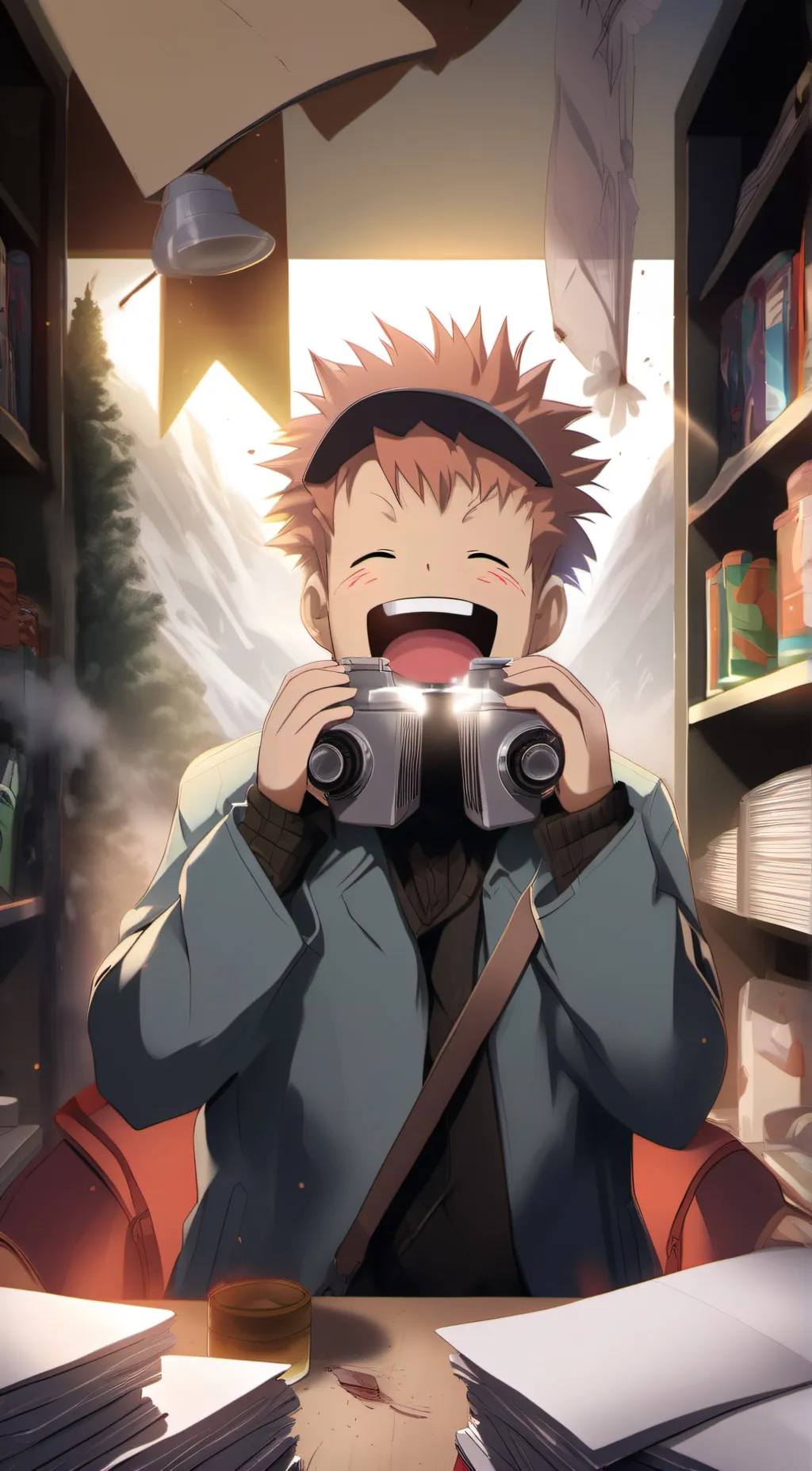 ai character: itadori yuuji  background