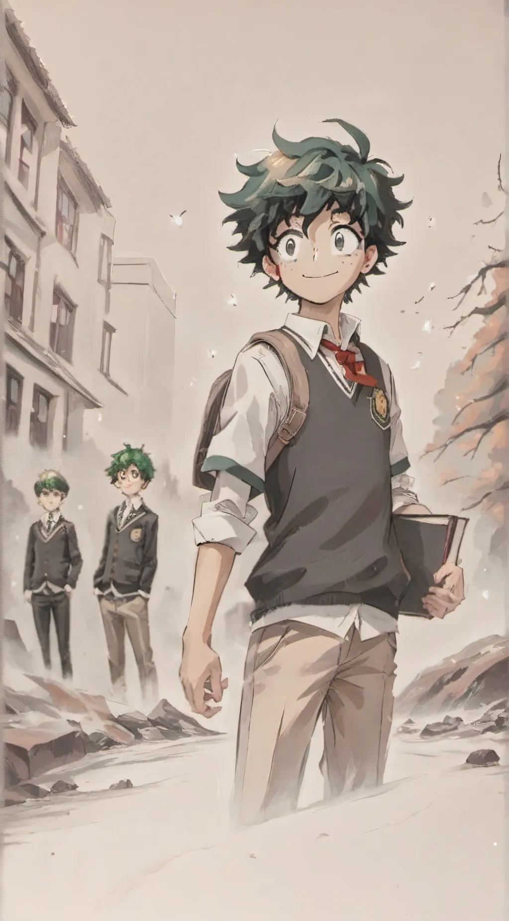 ai character: deku background