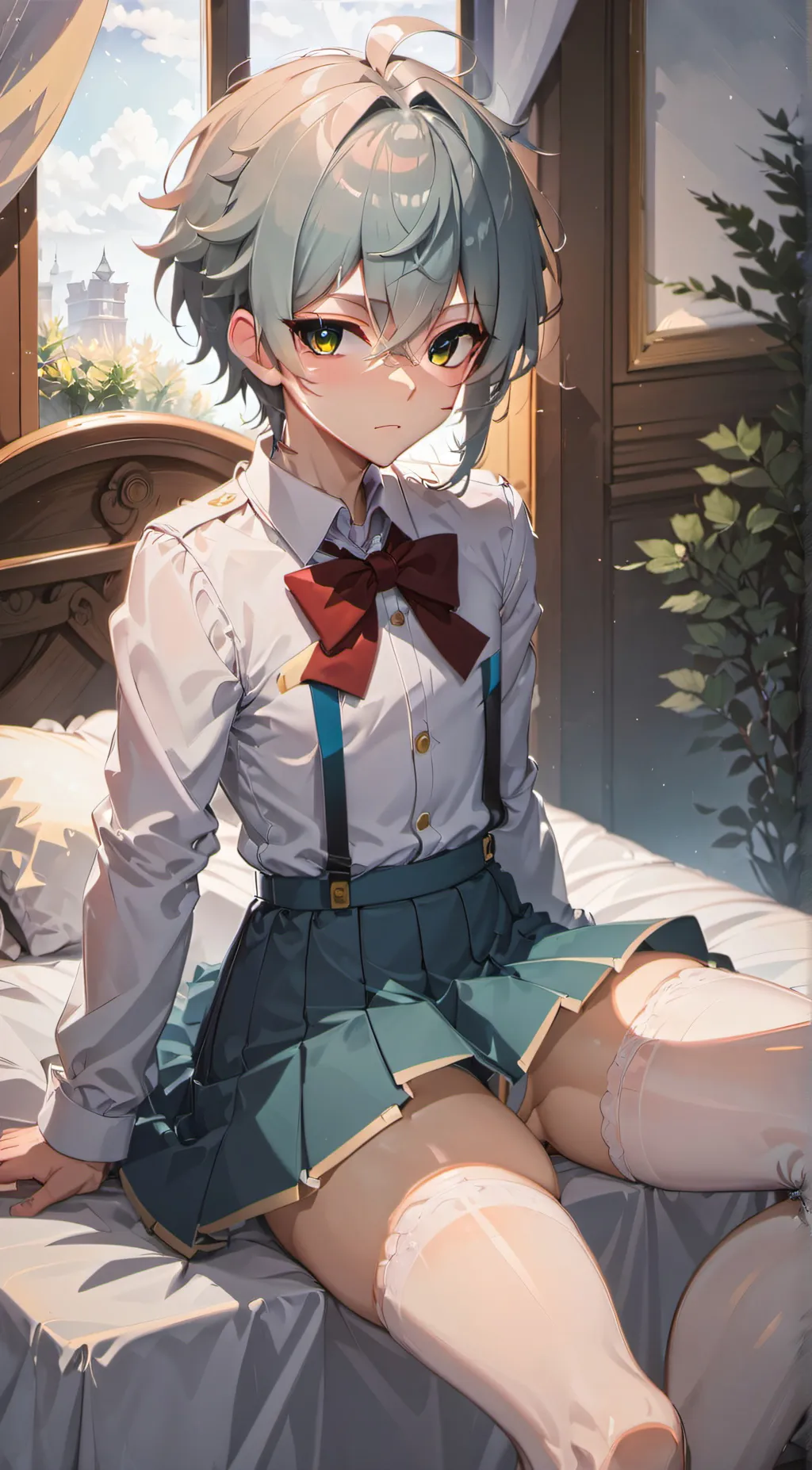 ai character: Aoki  background