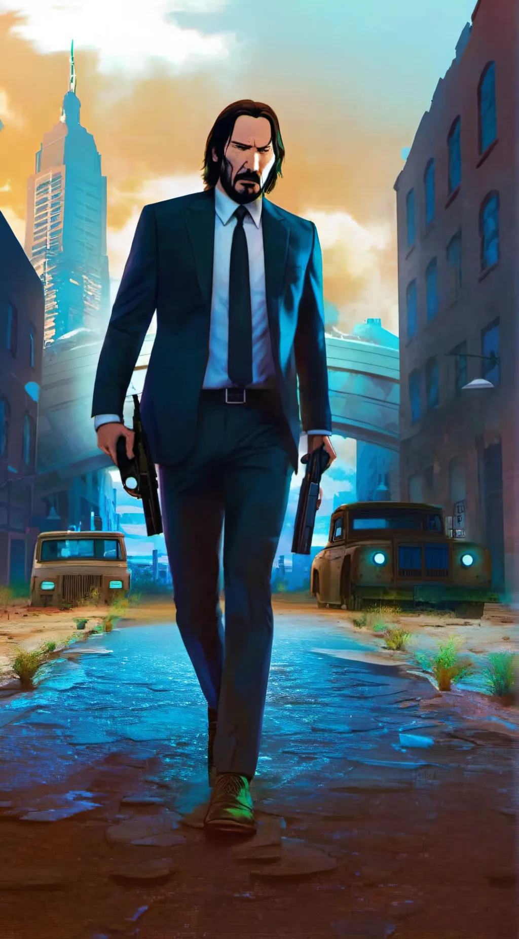ai character: Keanu Reeves background