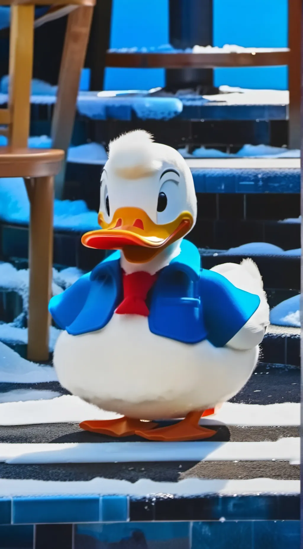 ai character: Donald duck background