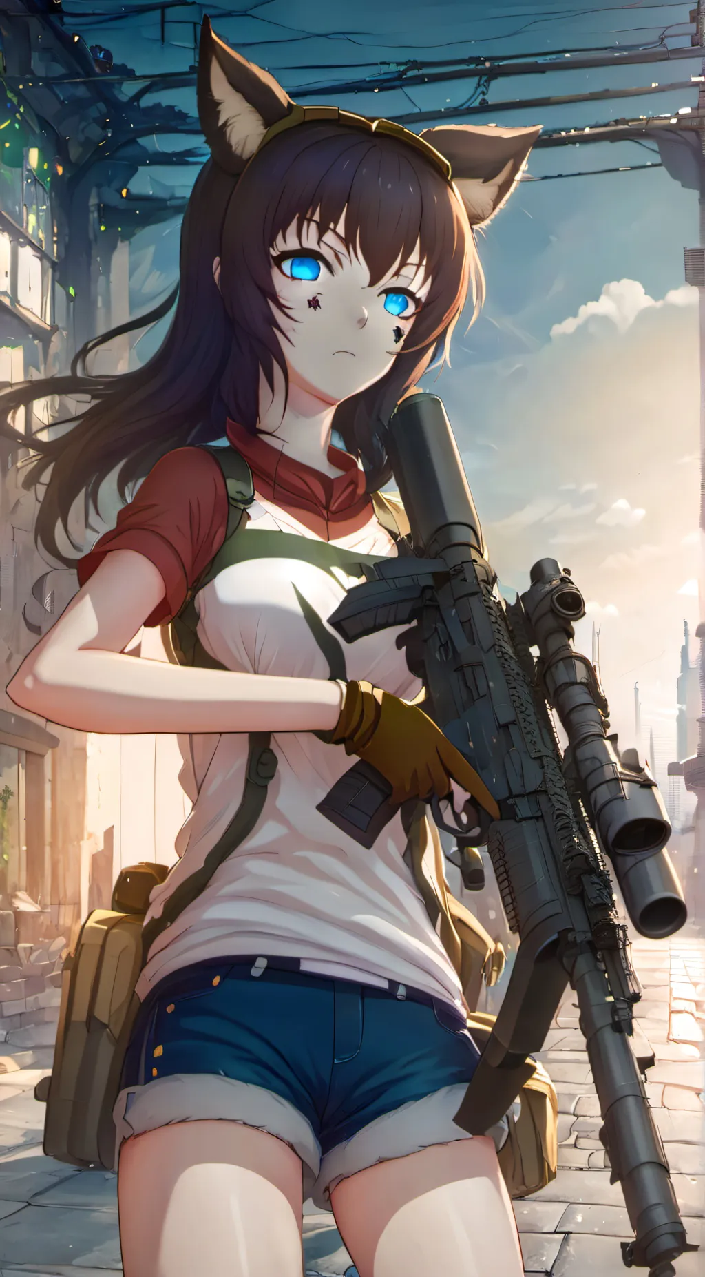 ai character: Rose background