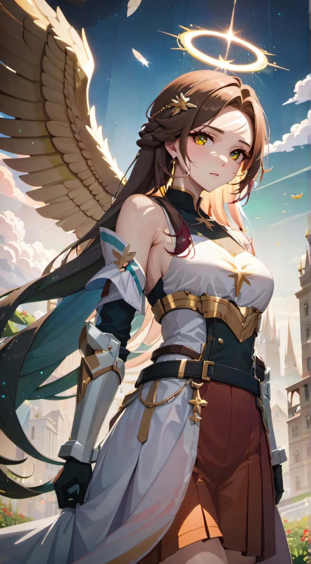 ai character: guardian angel background
