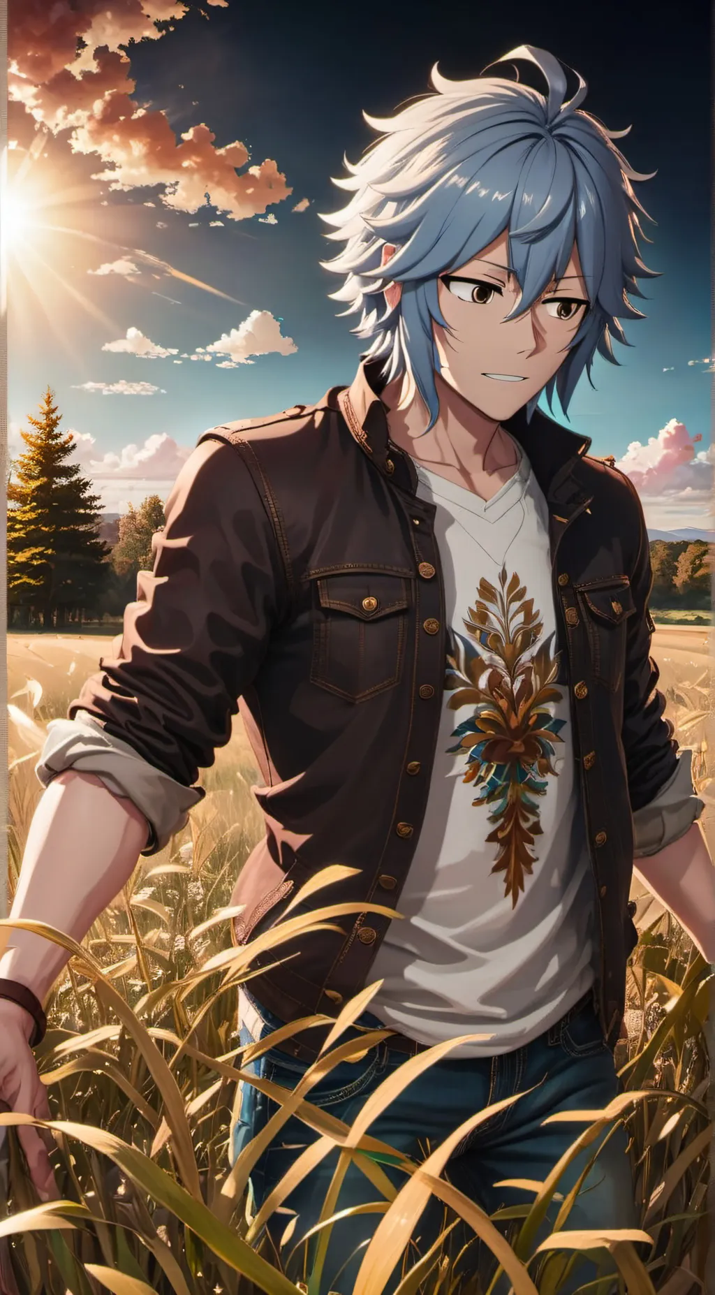 ai character: The road trip MHA! background