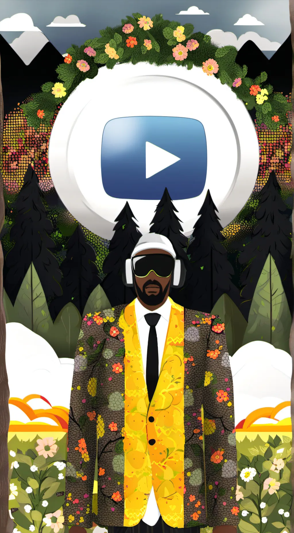 ai character: youtube background