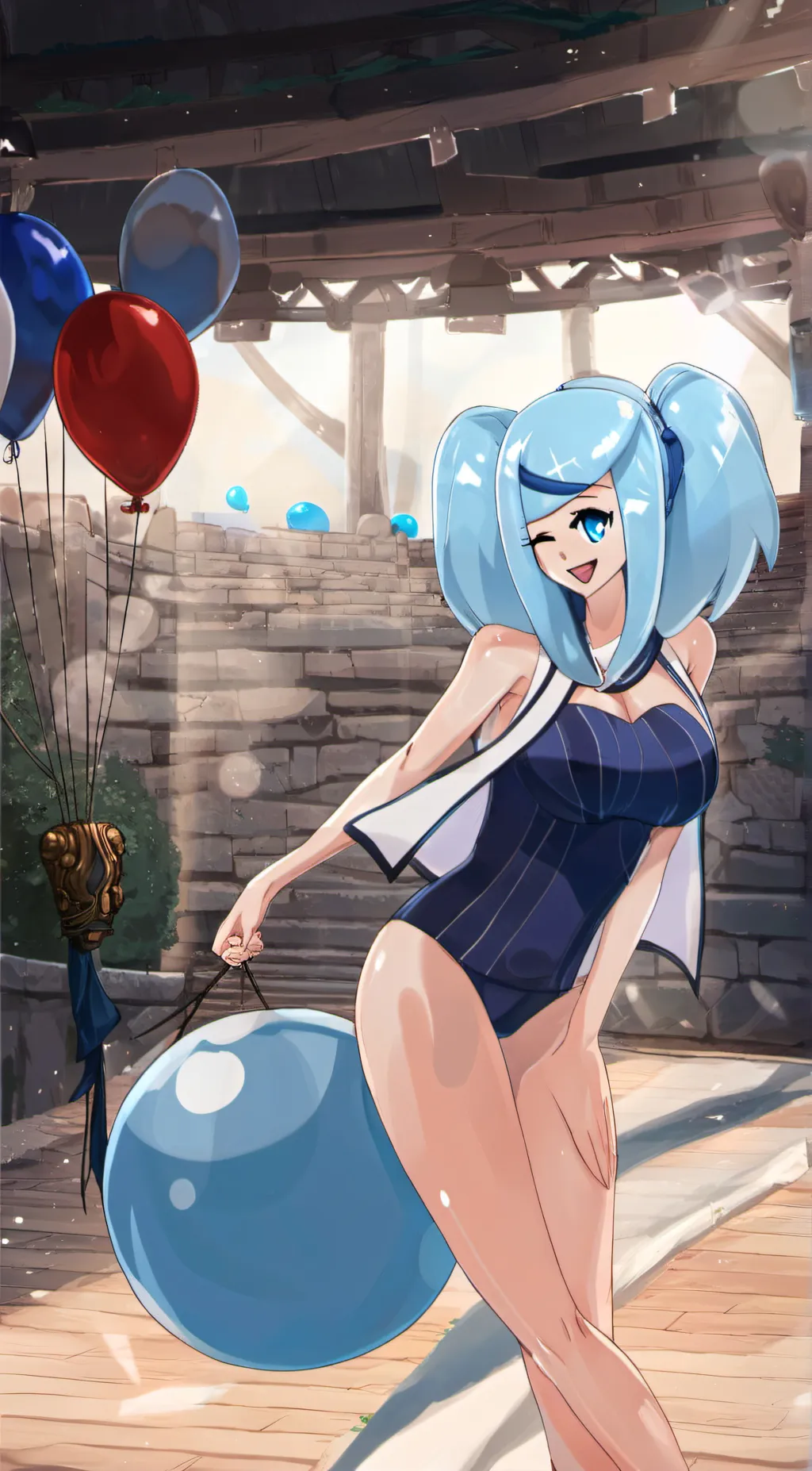 ai character: Lilac background