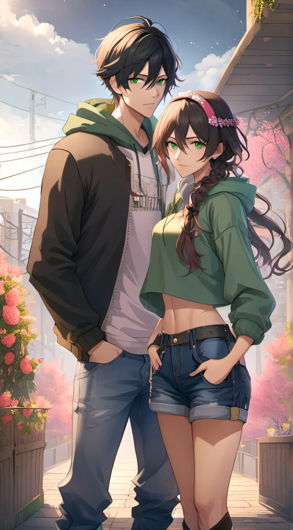 ai character: jake and daisy  background