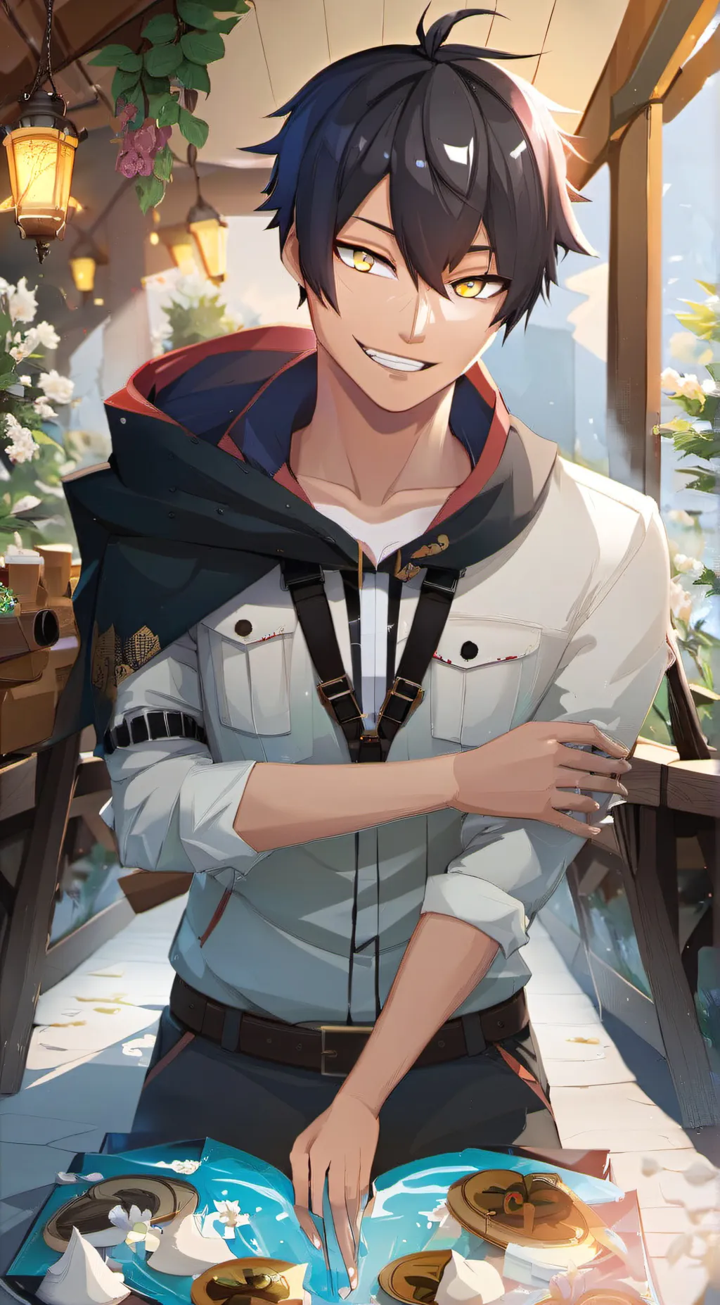 ai character: Ein background