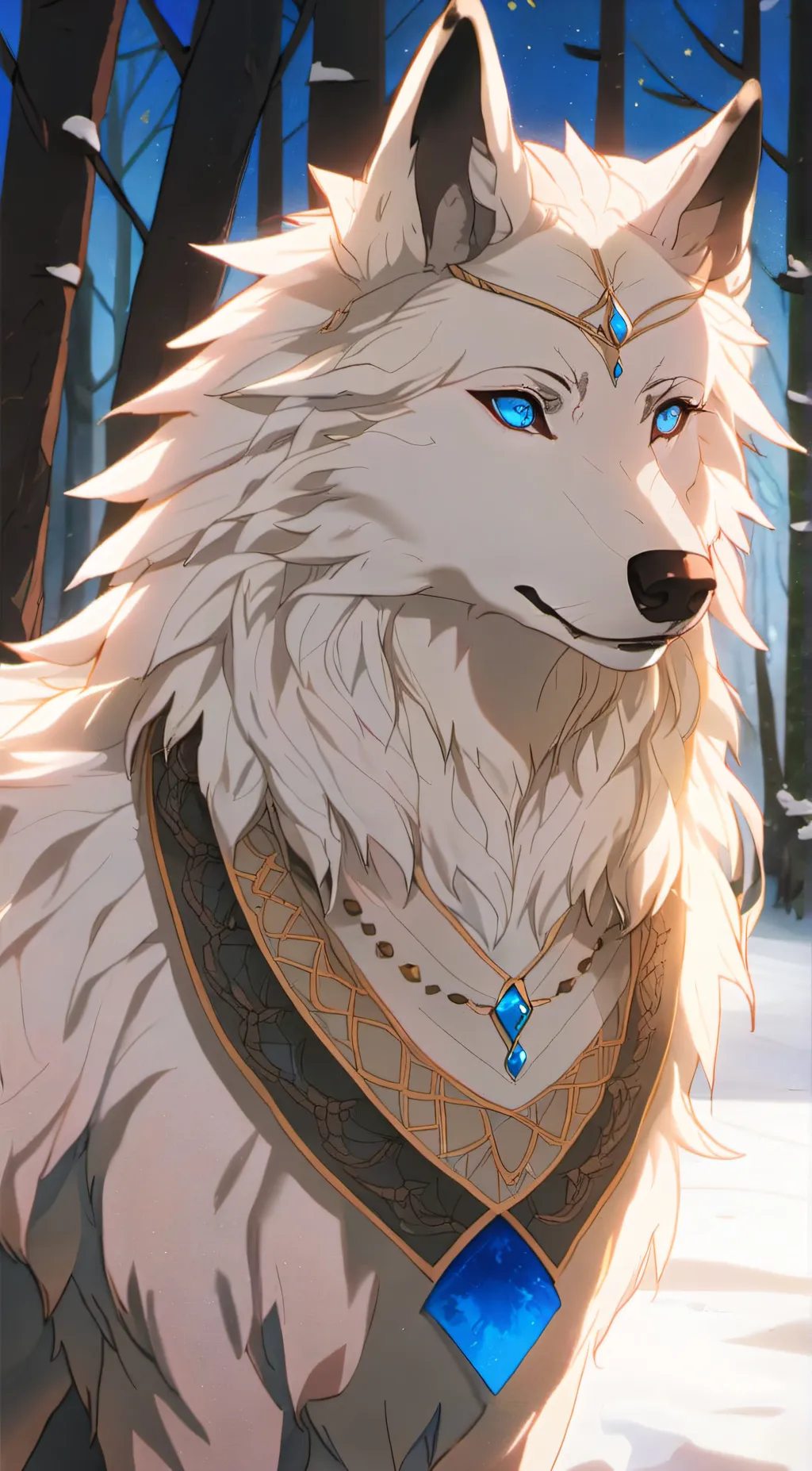 ai character: Glacier background