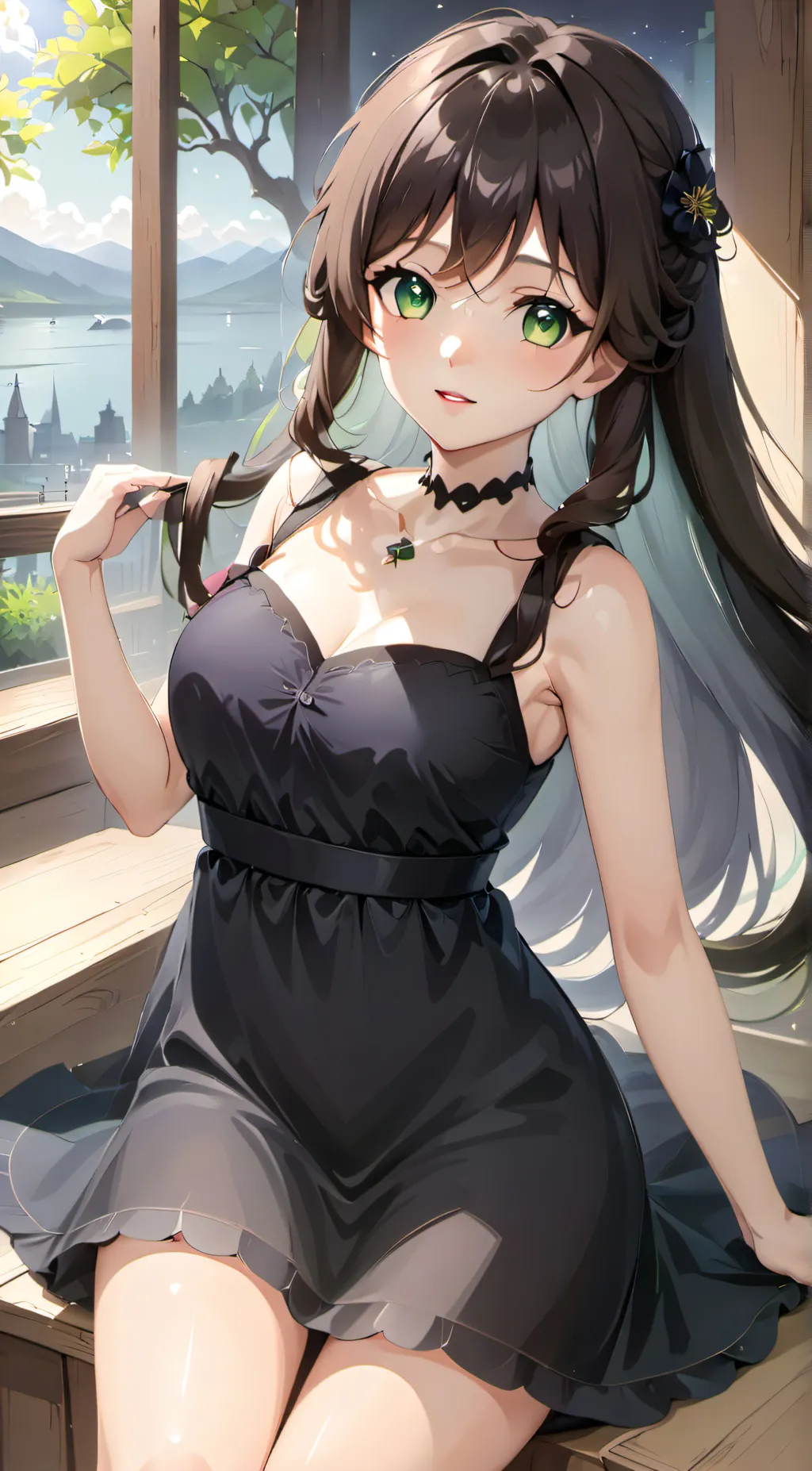 ai character: luna background