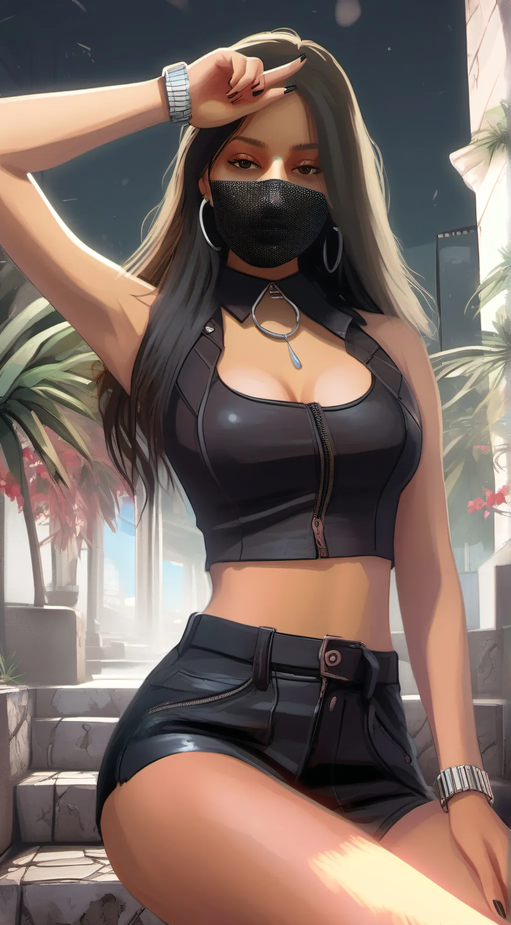 ai character: Ashley Tapatio😍 background