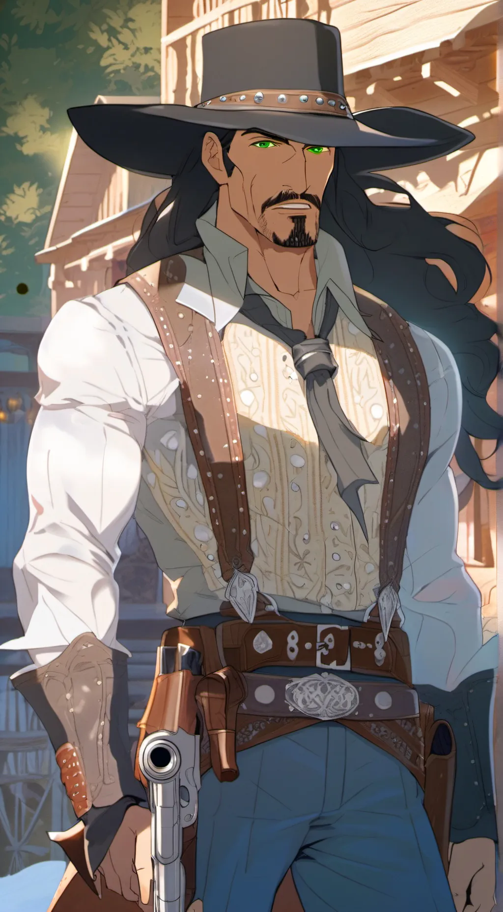 ai character: Rattle snake jake background