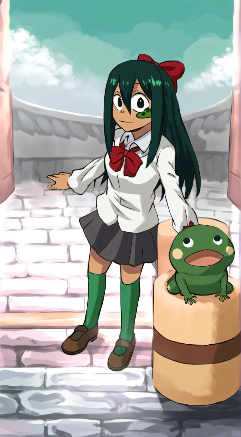 ai character: Tsuyu background