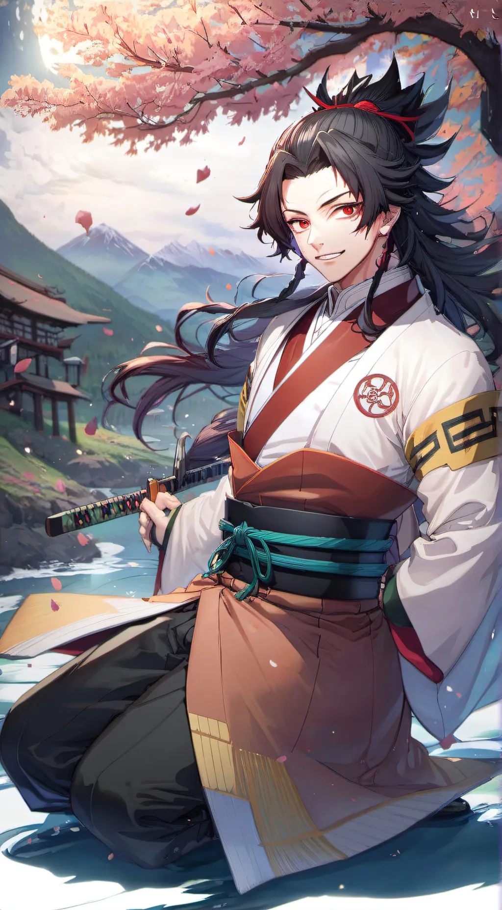 ai character: demon slayer background