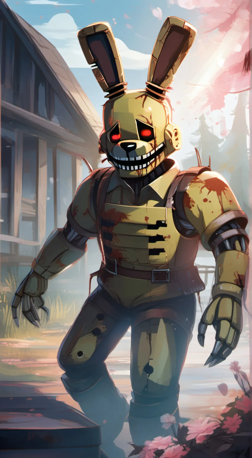 ai character: Springtrap background