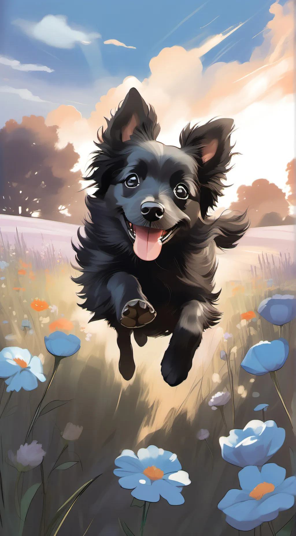 ai character: Dog background