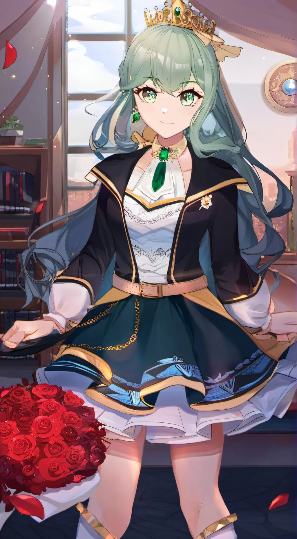 ai character: Emerald  background