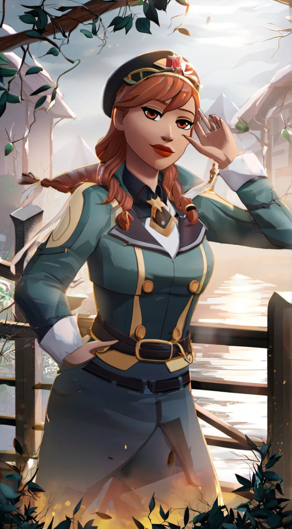 ai character: fortnite aura background