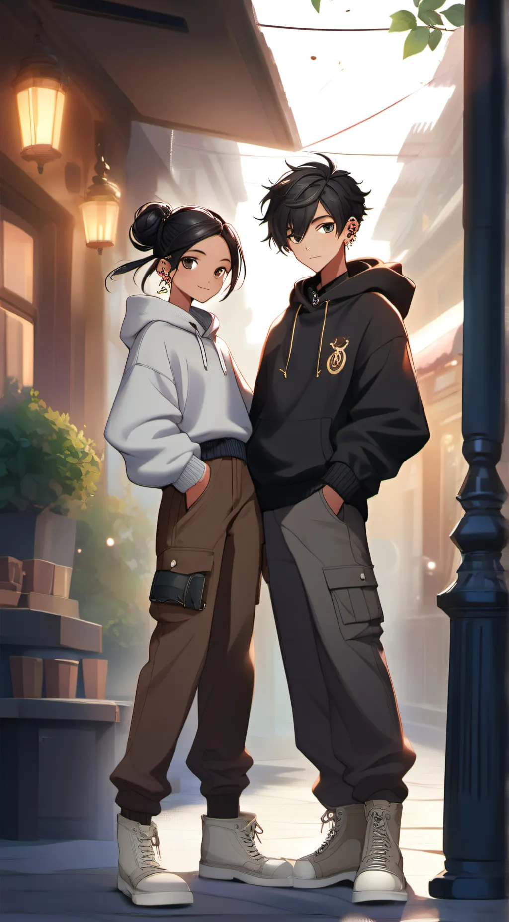 ai character: Shivani and Asrith background