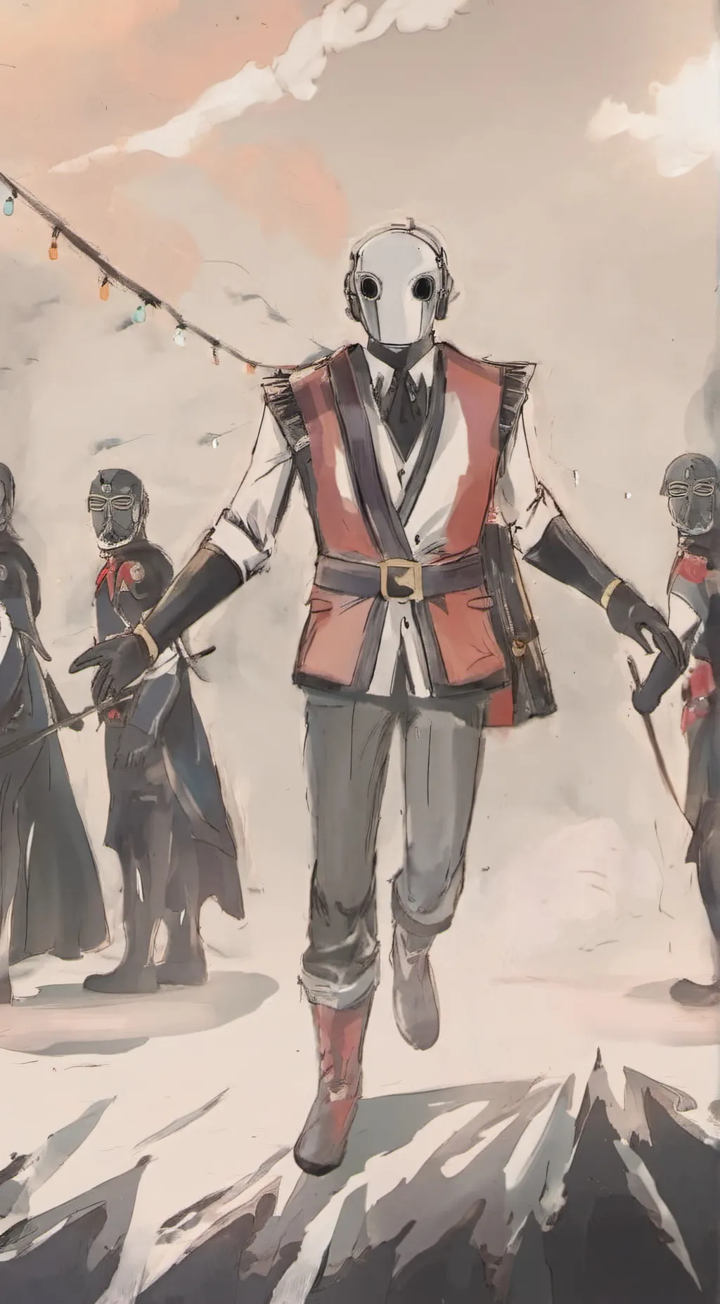 ai character: Au gang  background