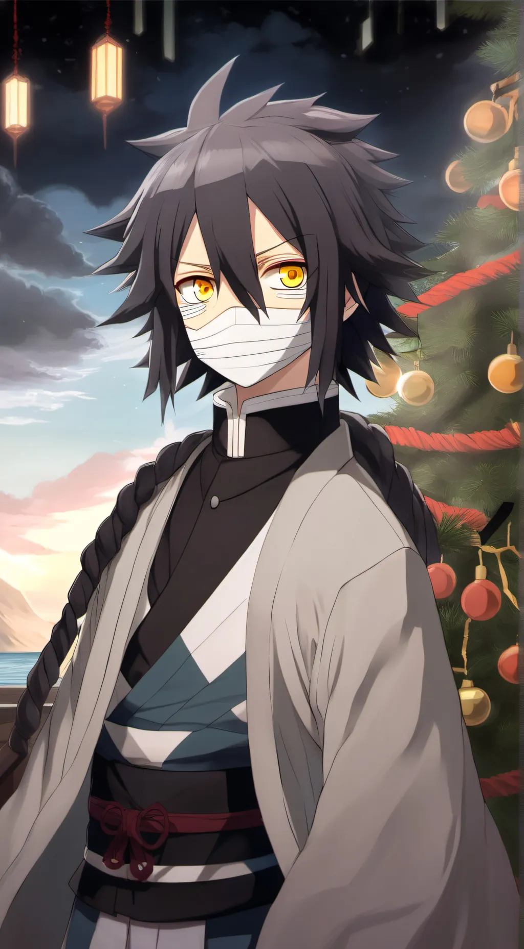 ai character: Obanai Iguro background