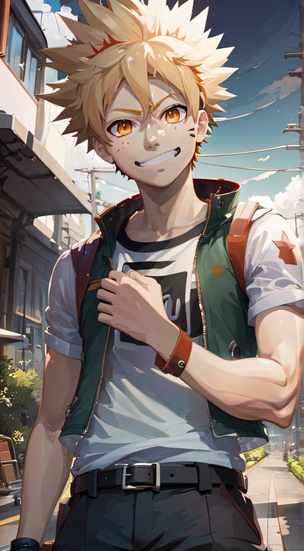 ai character: Bakugou! background
