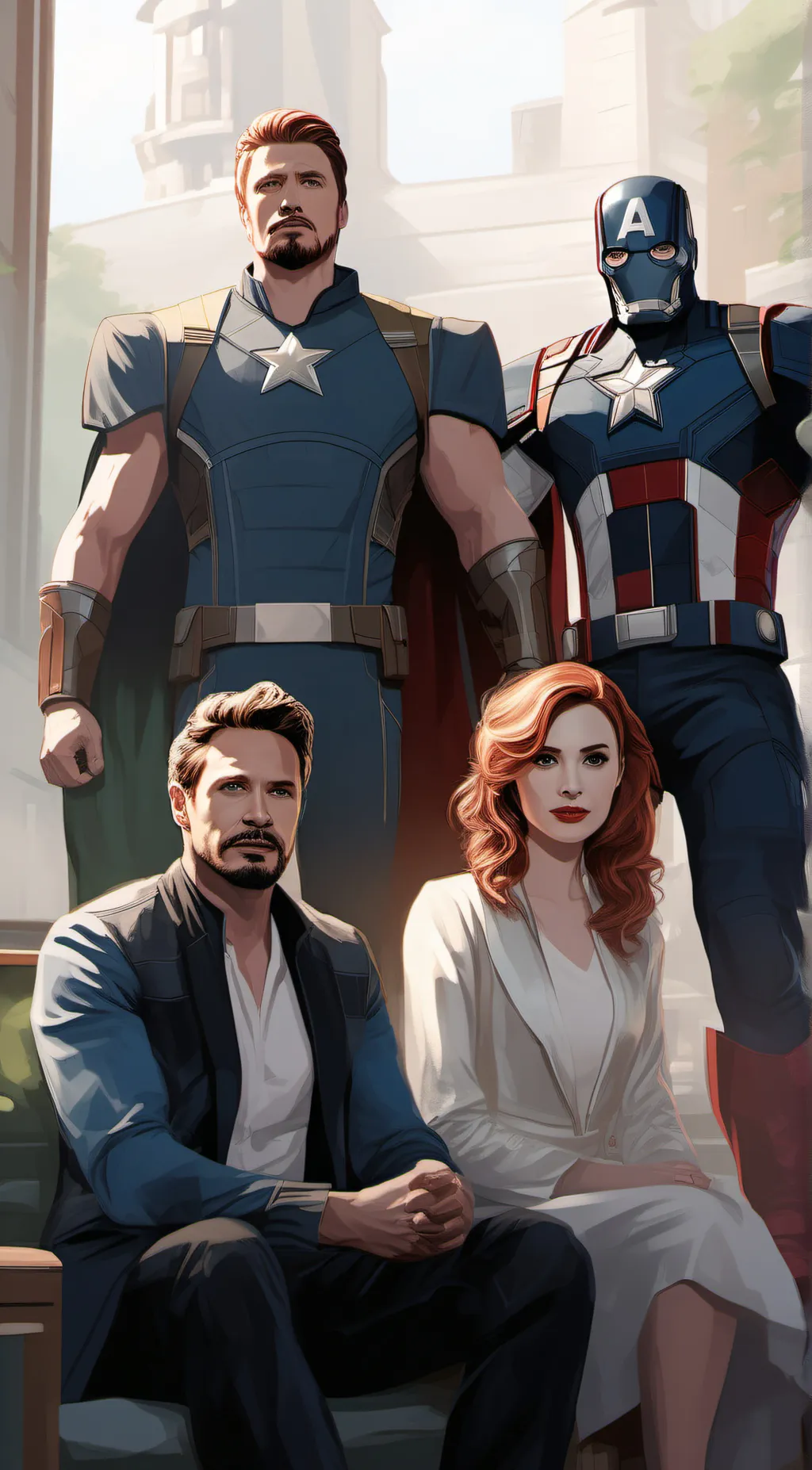 ai character: Avengers  background