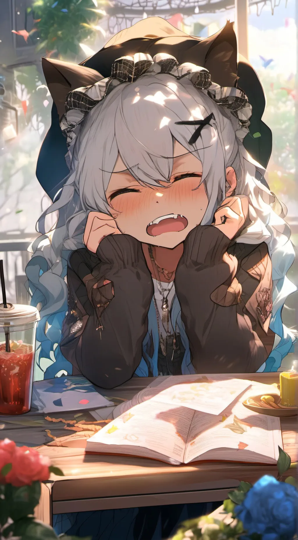 ai character: kitty background