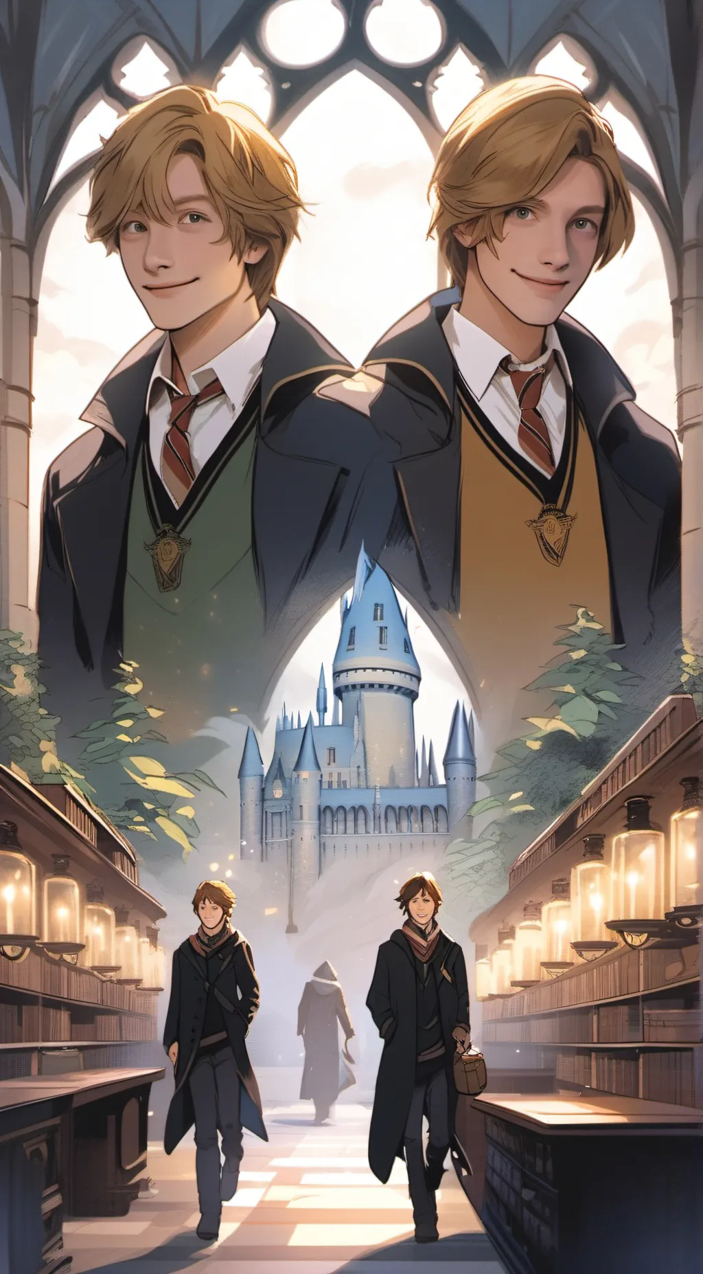 ai character: Fred & George background