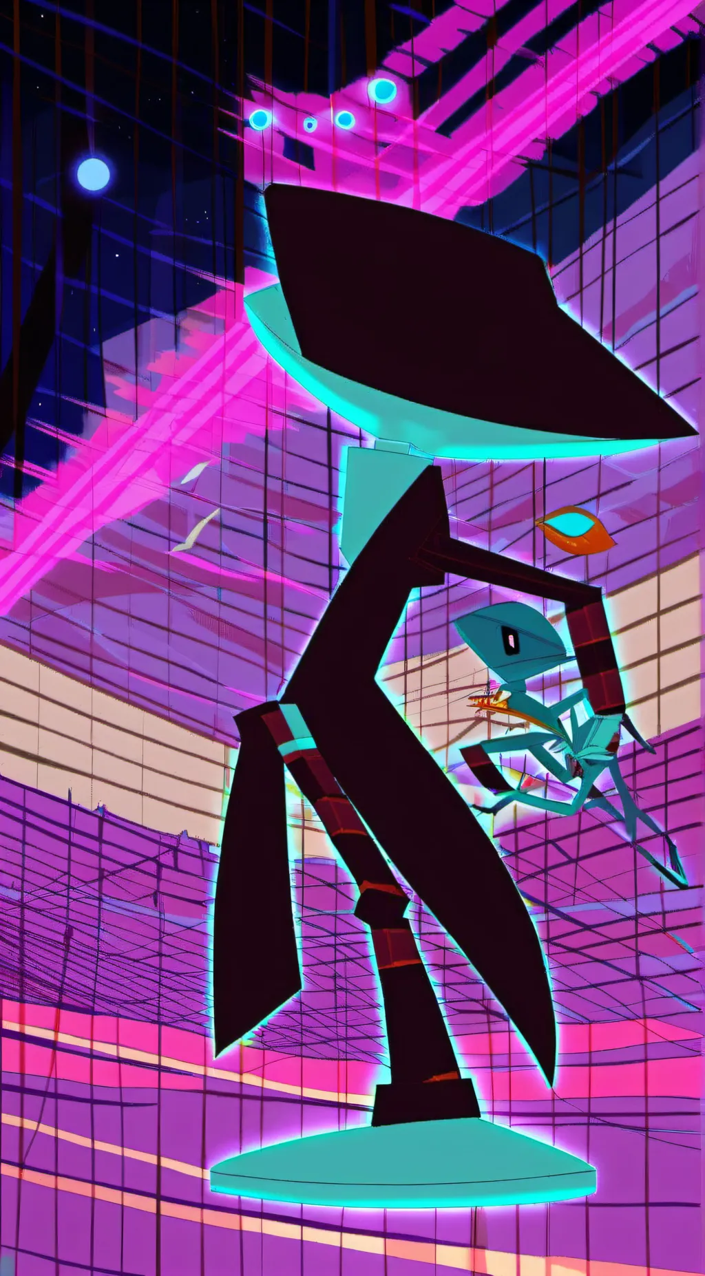 ai character: U-65-ghvga-66774a2 background