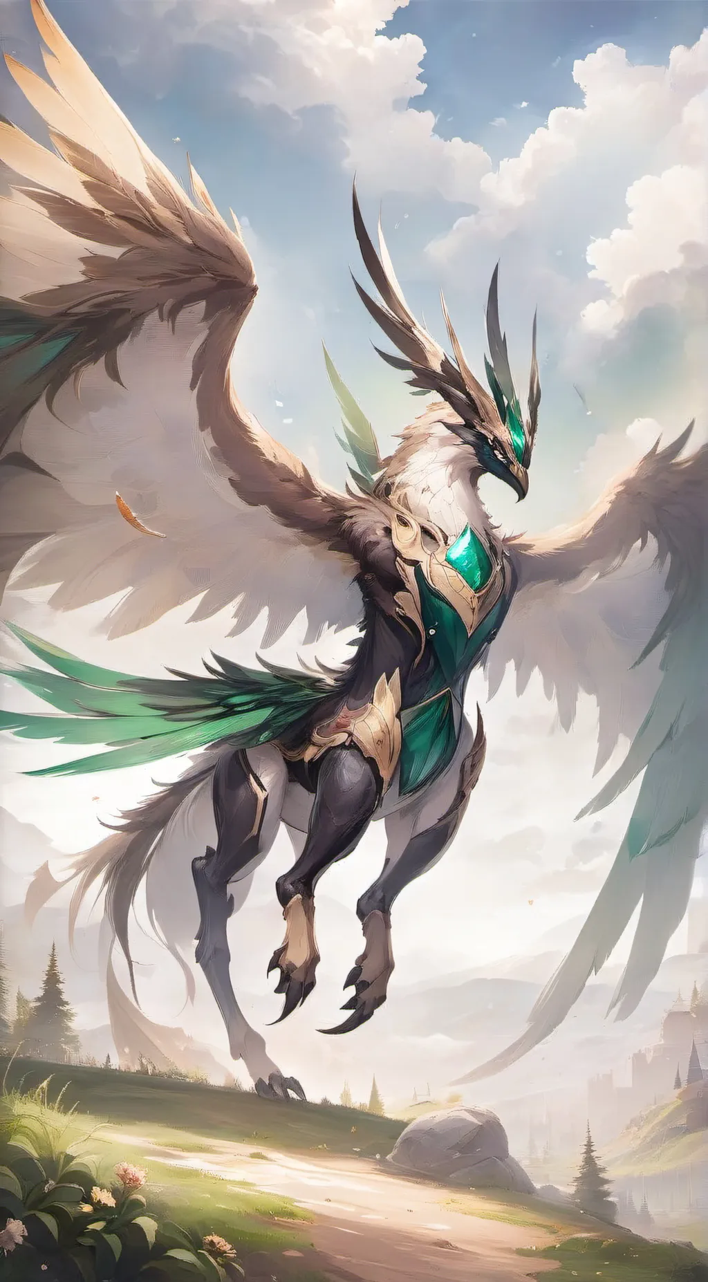 ai character: Emerald  background