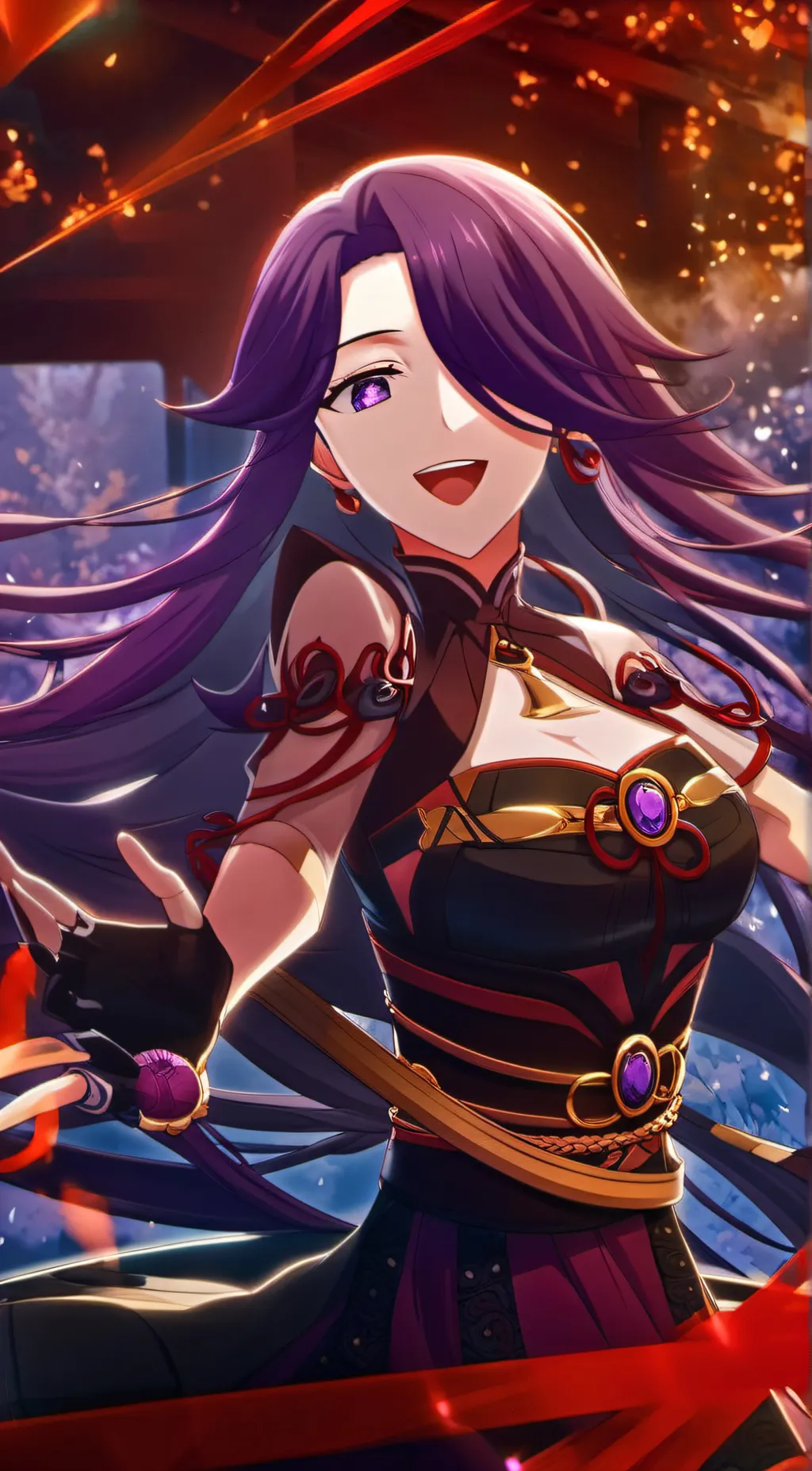ai character: Aurora  background