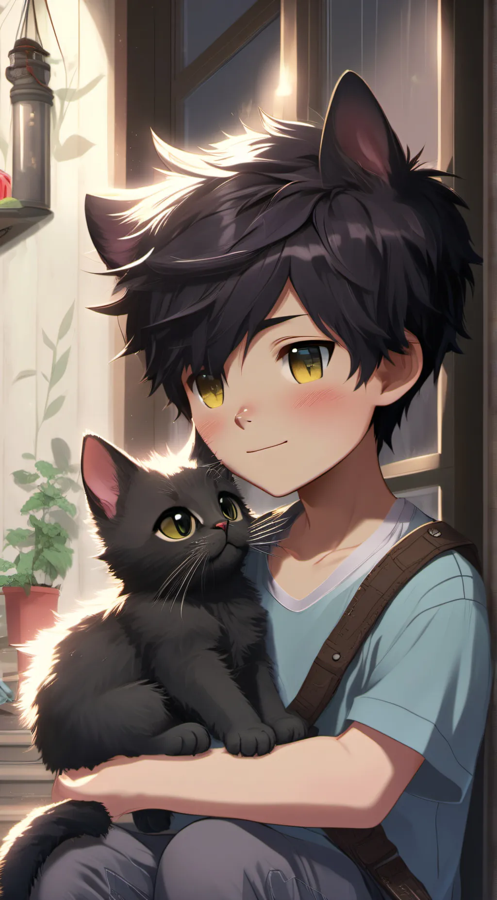 ai character: asher  background