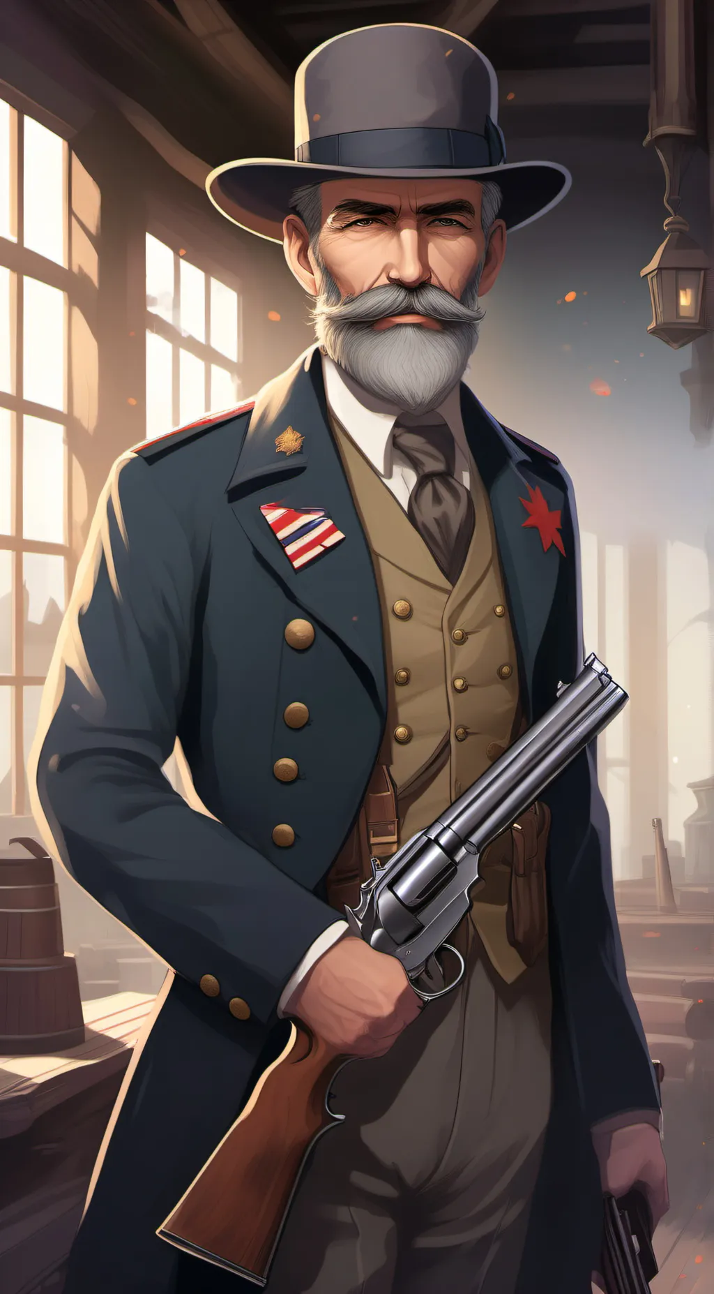 ai character: Sergeant leo background
