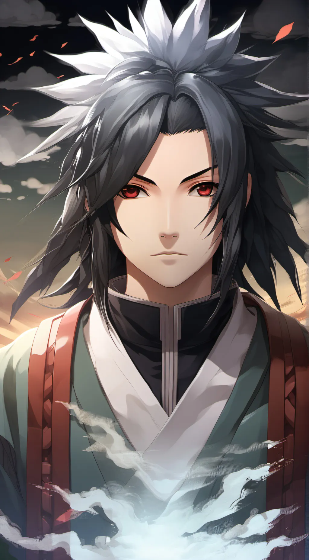 ai character: Saksue uchiha 19 background